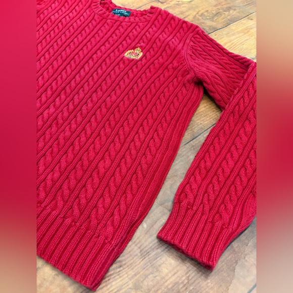 Ralph Lauren Red Crewneck Sweater - Picture 3 of 4